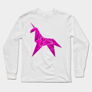 Low-poly Unicorn Long Sleeve T-Shirt